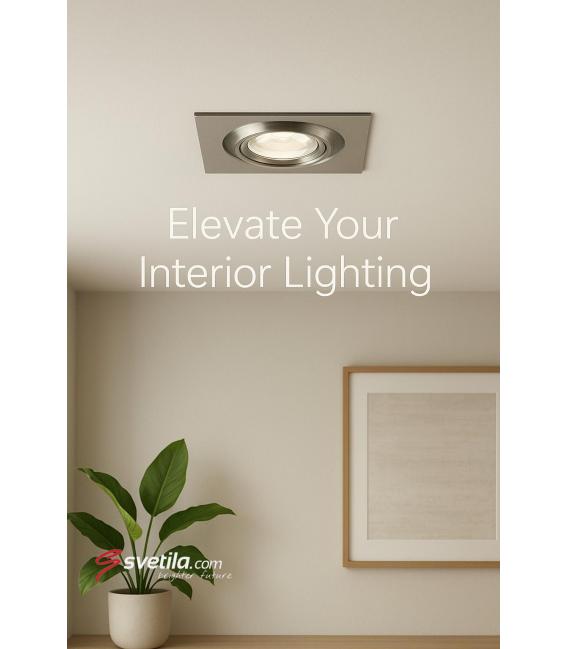 GOL D 1.6W NW LED Recessed Light Decorative, Matt Chrome – photo