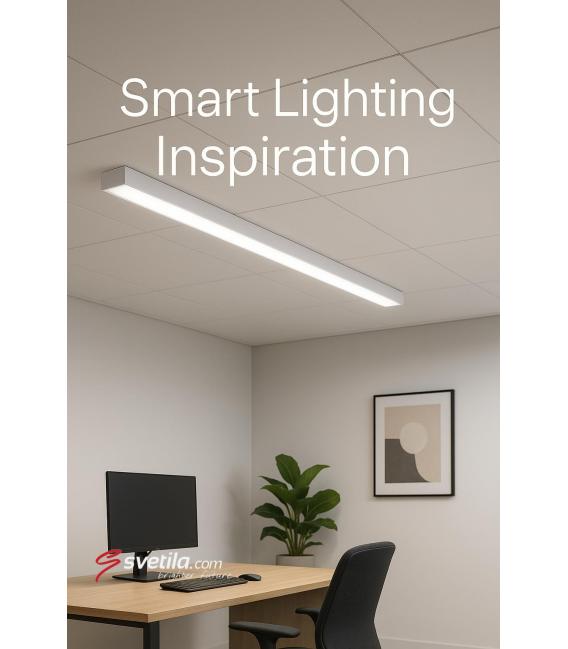 Linearna LED svetilka POGO 2x36W - Klasična notranja – fotografija