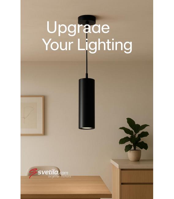 WESPA GU10 Schwarze Pendelleuchte 220V, 50W, Sockel: GU10 – foto