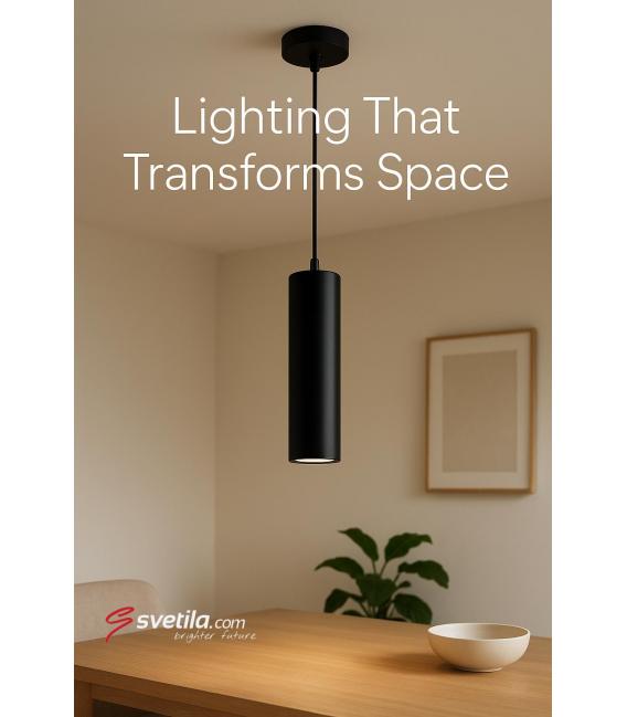 WESPA GU10 Black Pendant 220V, 50W, Base: GU10 – photo
