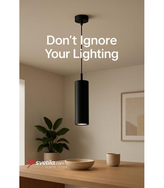 WESPA GU10 Schwarze Pendelleuchte 220V, 50W, Sockel: GU10 – foto