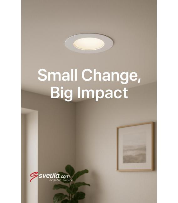 Plafón empotrable LED Downlight SLIM C 6W Blanco CW – foto