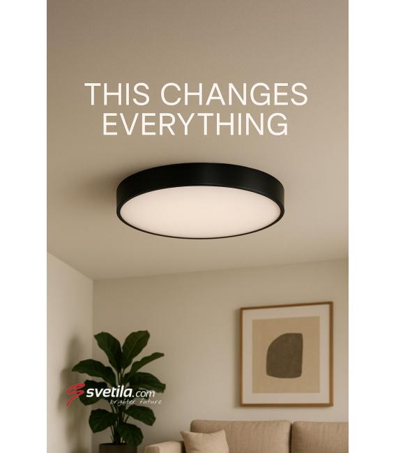 Ceiling LED Luminaire TOTEM C 48W NW - Black – photo