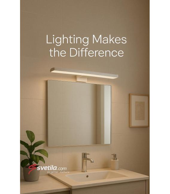 Apparecchio LED a parete resistente all'acqua MAMBA 8W Bianco NW – Foto