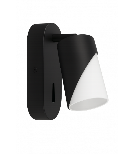 ZEBRA WLL GU10 Negro/Blanco Luminaria con interruptor – foto