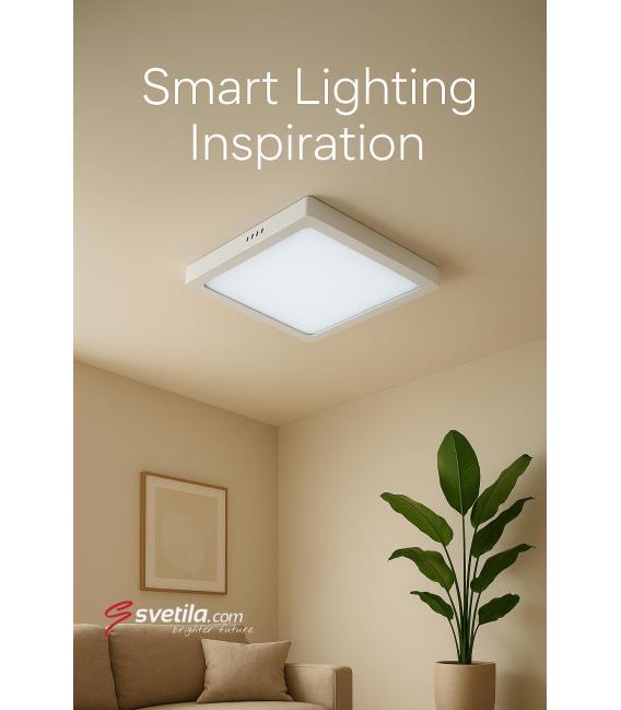 Stropna LED svetilka MARTIN D 24W NW - Bela – fotografija