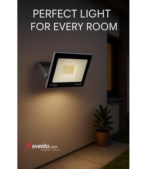 Projecteur LED KROMA 30W Gris NW - Illuminez votre espace – Photo