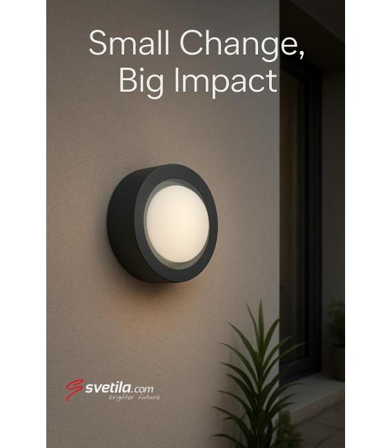 Luminaria LED de exterior PABLO C 12W NW - Gris oscuro – foto