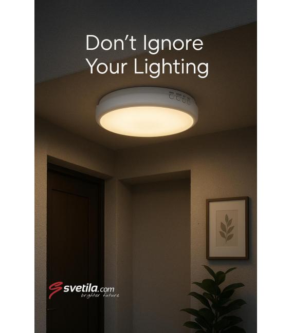 Plafoniera LED con sensore di movimento 21W NW – Foto