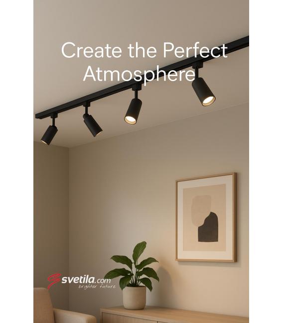 TRACK 2M Black - Système de rail premium pour luminaires – Photo