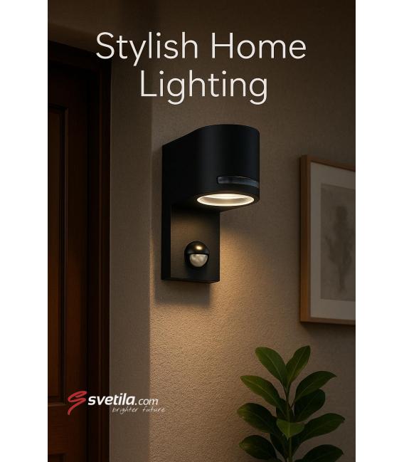 Luminaire anti-poussière avec détecteur de mouvement - FOREST S GU10 C – Photo