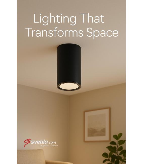 Black Ceiling Luminaire MEGAN DWL GU10 – photo