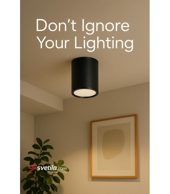 Apparecchio da soffitto nero MEGAN DWL GU10 – Foto
