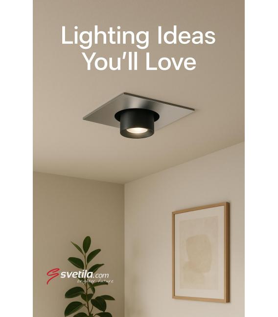 RAFI D 3W LED-Wandeinbauleuchte Mattchrom, NW – foto