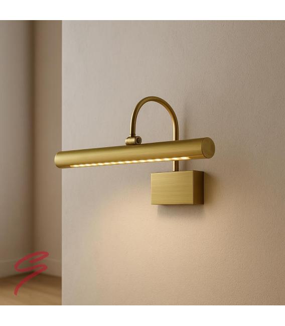 BRENA 4W Antic Brass NW Apparecchio LED - Perfetto per i dipinti – Foto