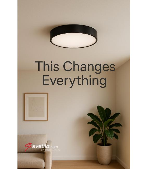 Luminaria LED de techo TOTEM C 16W NW - Negro – foto