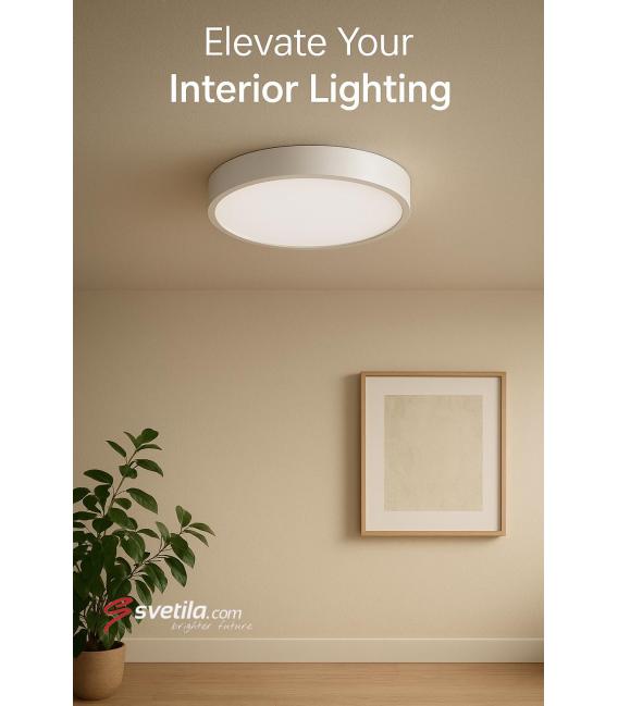 Plafonnier à LED TOTEM C 16W NW - Blanc – Photo
