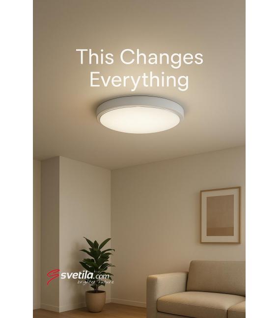 Ceiling LED Luminaire SOLA C 24W NW - Water-Resistant – photo