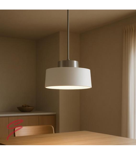 Luminaria Colgante PAULA Blanco Plata 220V, 60W – foto