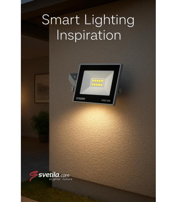 LED-Fluter KROMA 10W Grau Cool White – foto