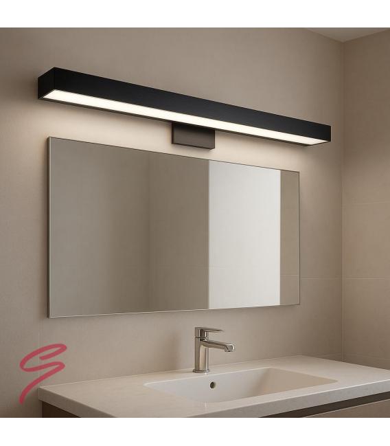 Luminaire mural LED noir moderne - résistant à l'eau 9W – Photo