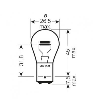 Lampadina auto P21 5W 12V ULT BAY15d - Aggiornare l'illuminazione dell'auto 6271-4242