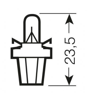 Lampadina 2722 MF 12V 2W B8.5d Illuminazione interna auto 6305-4324