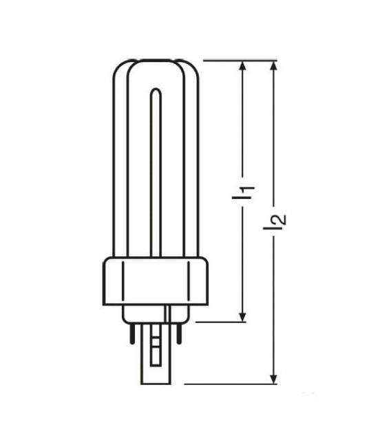 Dulux T 13W 840 Plus GX24 Energy Saving Lamp – photo