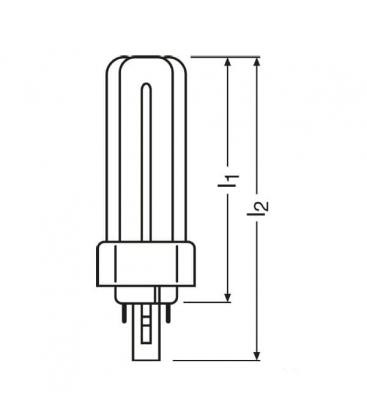 Lampada Dulux T 26W 827 Plus GX24 6362-4501