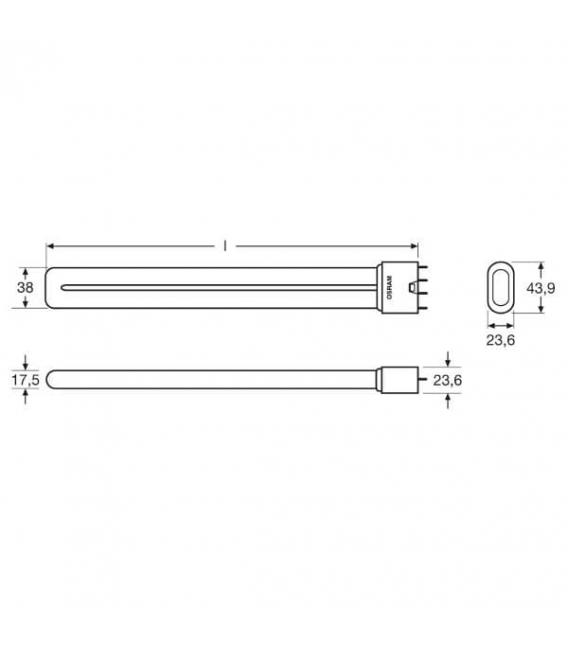 Kompakt-Energiesparlampe Dulux L 36W 880 - Lichtfarbe SkyWhite – foto