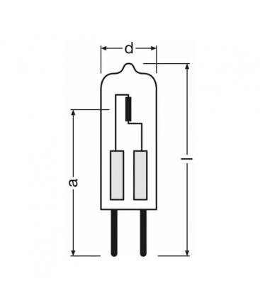 Halostar STARLITE 64405 S 12V 5W G4 Éclairez votre espace avec cette ampoule halogène. 168-472