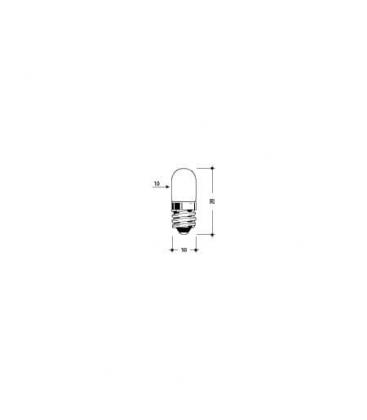 Long Life Torch and Flashlight Light Bulb - E10 7V 300mA 10x28 C 2R 6938-5212