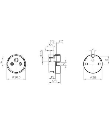 Culot de lampe de qualité supérieure G13 7201-6212