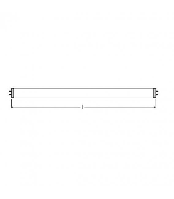 Ampoule rouge T8 L 18W 60 G13 colorée – Photo