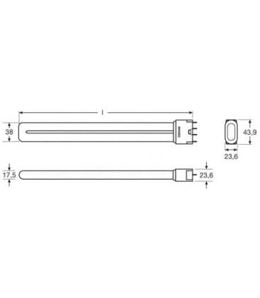 Kompaktna varčna sijalka 26W 840 HE - 2G11 7294-6649