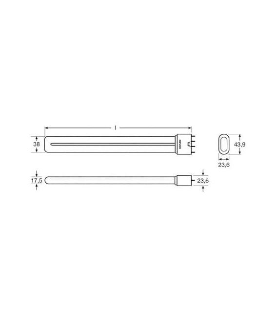 Dulux L 18W 840 XT Lampe à économie d'énergie - Longue durée de vie – Photo
