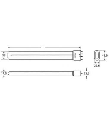 Dulux L 18W 840 XT Energiesparlampe - Lange Lebensdauer 7363-6828