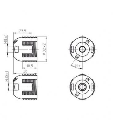 Tapa M8x1 - Esencial para su portalámparas G9 7411-6995