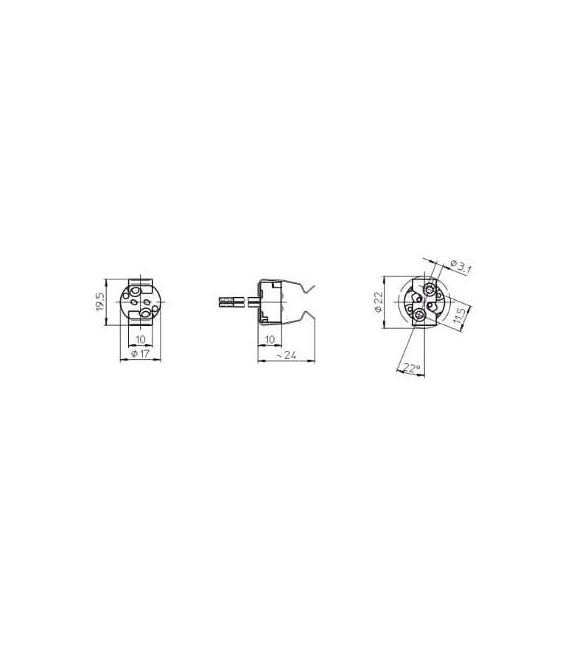 Base portalampada Premium GU5.3 – Foto