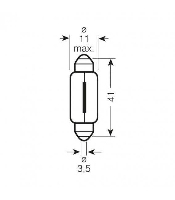 Lampadina 24V per camion 6421 SV8.5 - Luce ad potenza – Foto