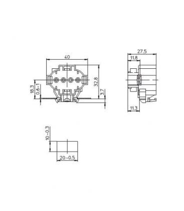 2G7 Lampholder Base - Essential 7524-7327