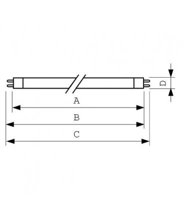 Mini Lámpara G5 BL TL 15W 10 - Iluminación Compacta UV-A Actínica 7572-7525