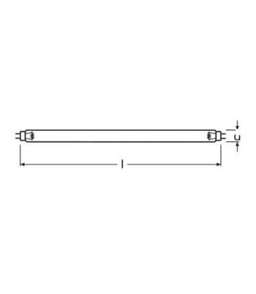 15W HNS OFR - Lámpara de esterilización UV-C T8 G13 de eficiencia 255-755