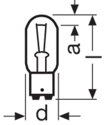 Lampe unique 15W 6V B15D 8017 - Solution d'éclairage spécialisée 7745-8098
