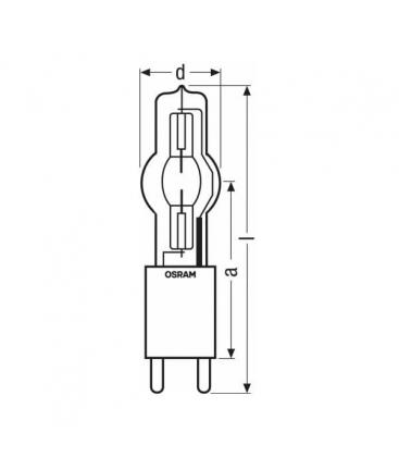 Lampe HMI 2500W se XS G38 - Eclairage spécialisé 7810-8330