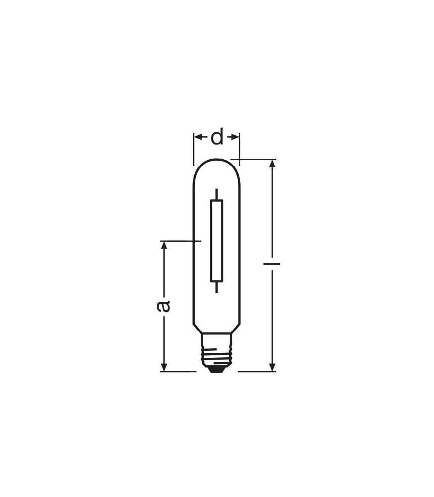 Natriumdampflampe NAV T 400W Super 4Y E40 Zuverlässige effiziente