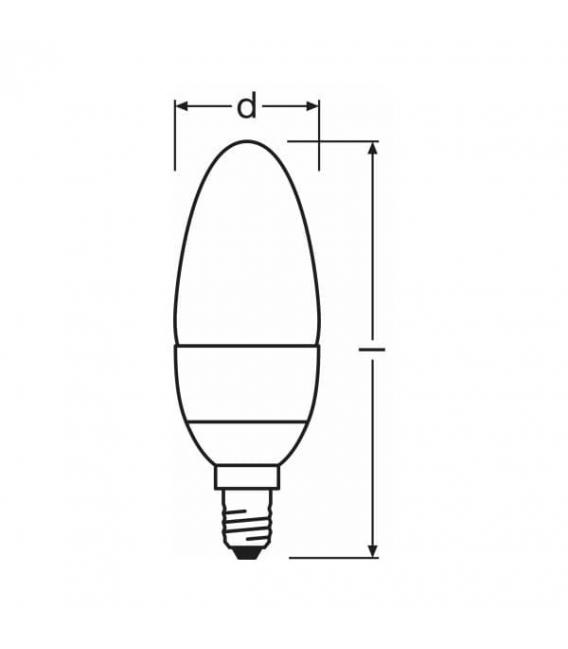 LED-Lampe Star Classic B 6W Warmweiß E14 - Elegante Beleuchtung – foto