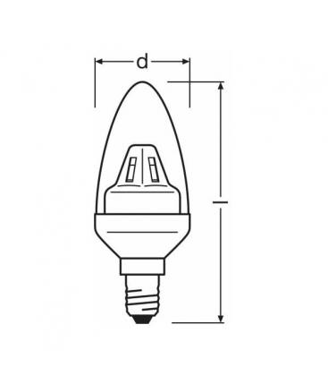 Lampada LED Star Classic B 15 2W bianco caldo E14 - Illuminazione elegante 7934-8709