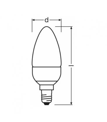 LED-Klassik-Kerzenbirne 4W Warmweiß E14 - Klassische Kerzen-LED-Lampen 7937-8714
