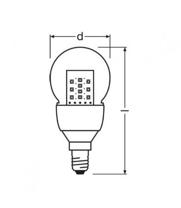 Parathom CL P 15 E14 Mini Lampe LED - 2.5W, 220V Blanc Chaud 7942-8726